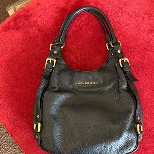 Michael Kors black leather bag